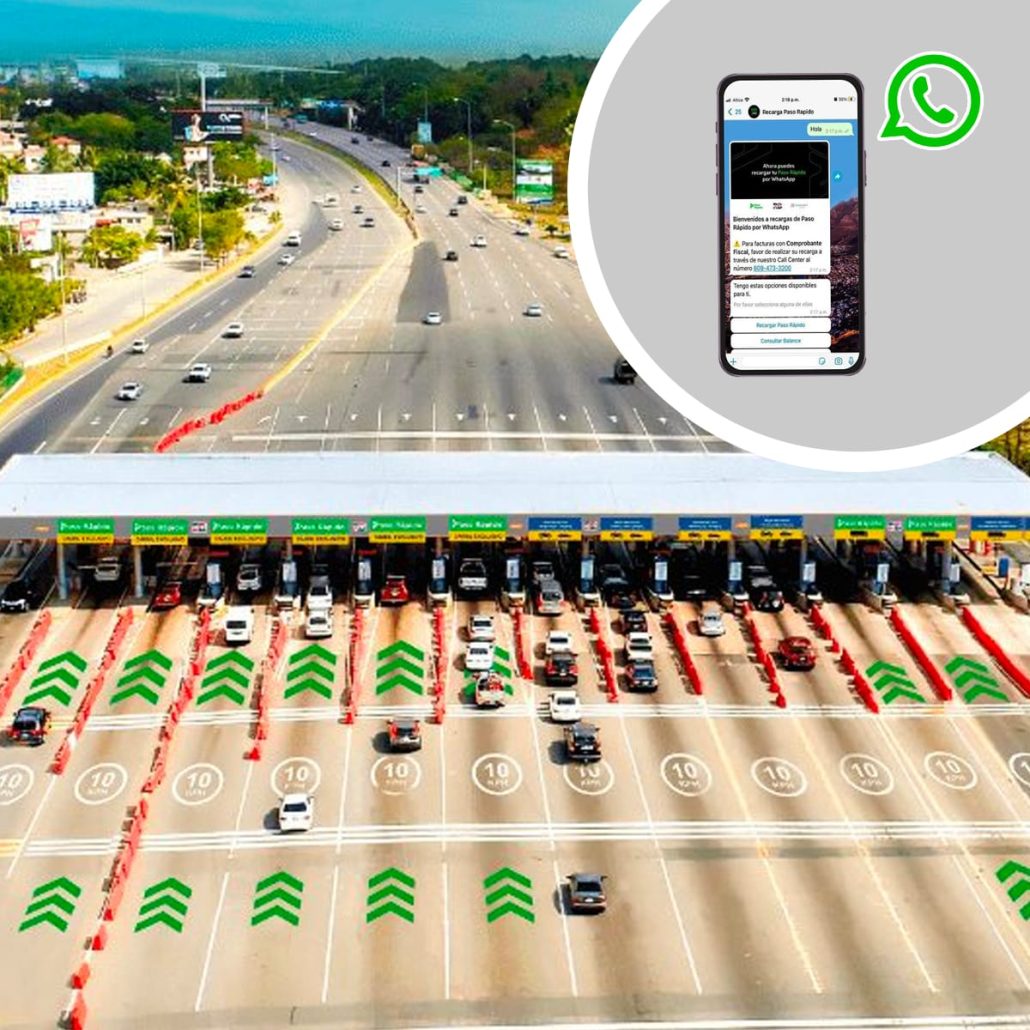 Recargas de Paso Rápido realizadas por WhatsApp ya son acreditadas al instante, según RD Vial