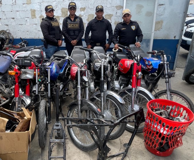 PN recupera 10 motocicletas, chasis y piezas reportadas robadas en SPM
