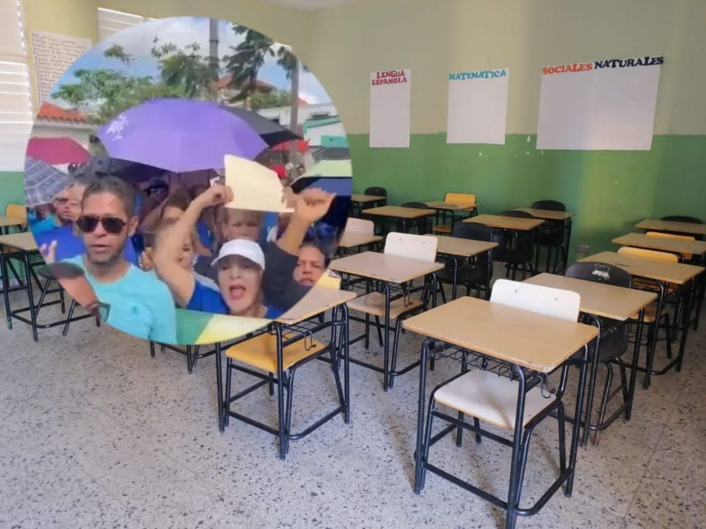 Maestros se movilizan en reclamo de aumento salarial en San Francisco de Macorís