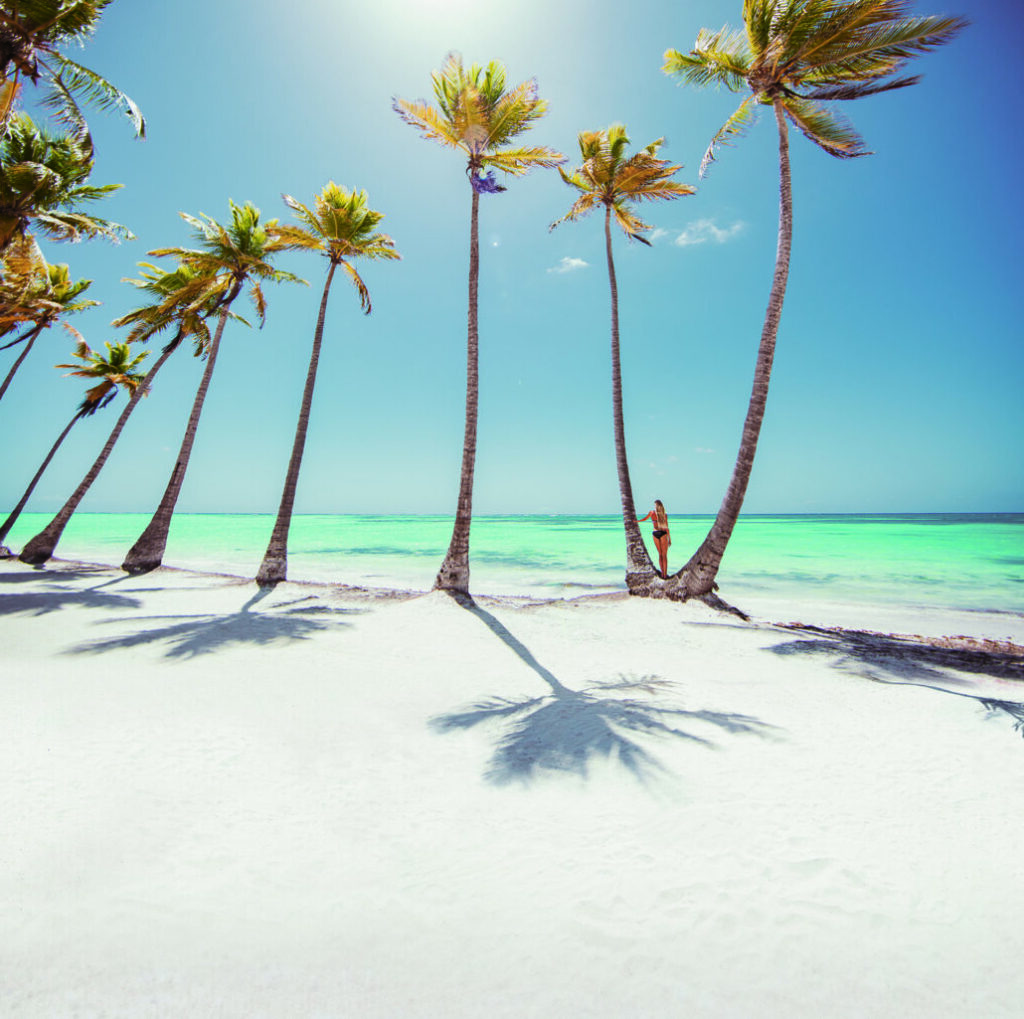 Playa de Punta Cana en la provincia La Altagracia