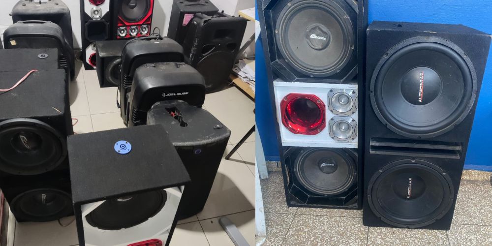 PN incauta 15 equipos de sonido en operativo contra contaminación sónica en La Romana