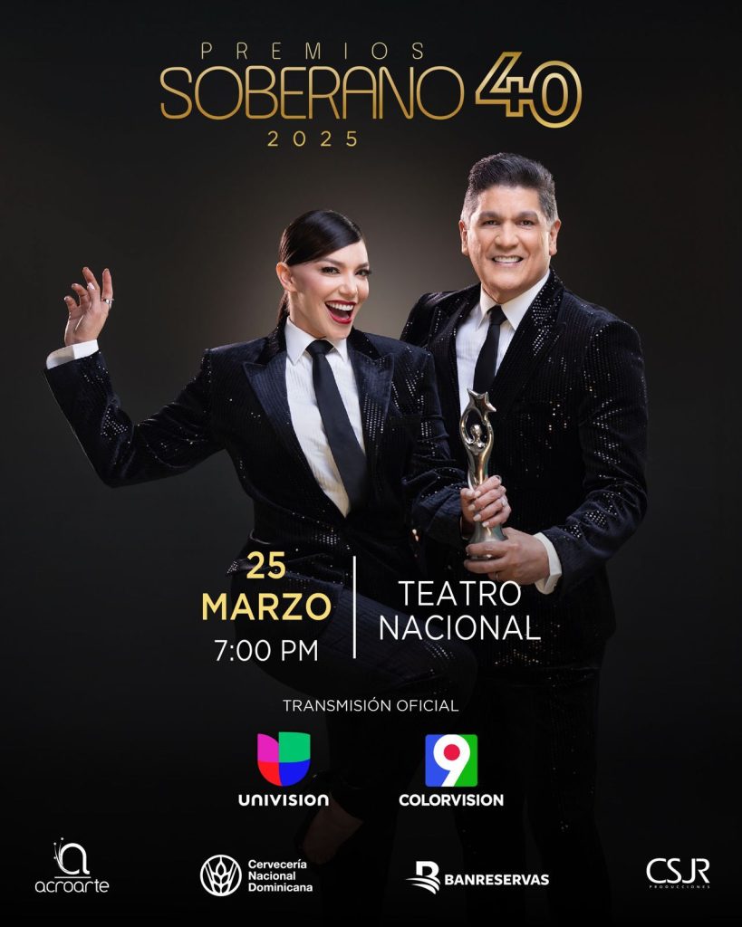 ¿Dónde y cómo ver en vivo los Premios Soberano 2025? - Noticias de hoy en República Dominicana | De Último Minuto
