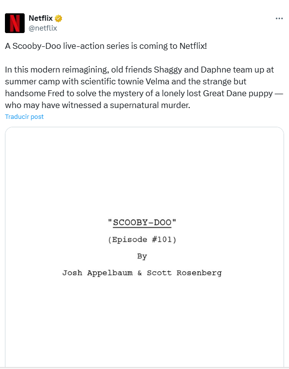 Netflix prepara serie de acción real de 'Scooby-Doo' - Noticias de hoy en República Dominicana | De Último Minuto