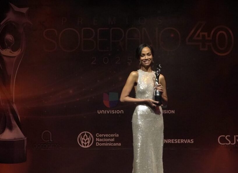 ¡Habemus Gran Soberana! Zoe Saldaña recibe el máximo galardón en los Premios Soberano 2025