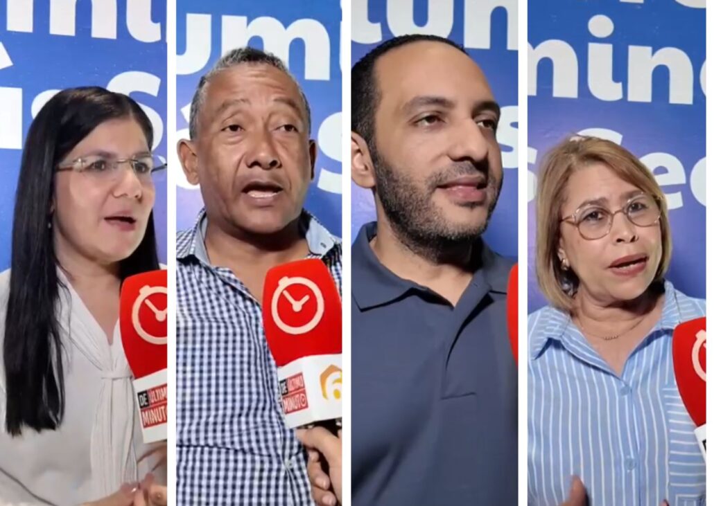 Autoridades y comunitarios de El Millón en el DN dan visto bueno a las iniciativas de iluminación