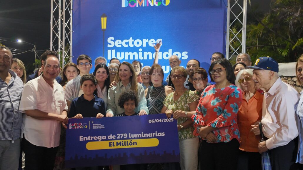Alcaldía del Distrito Nacional llega a El Millón con su programa “Sectores Iluminados, Más Seguros”