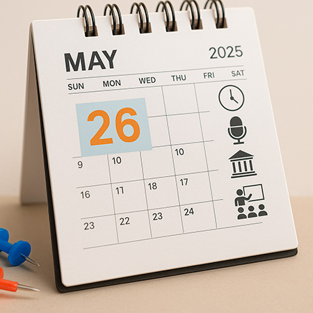 Agenda del día: Lunes 26 de mayo del 2025