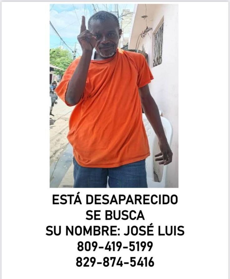 Buscan a José Luis De La Rosa, desaparecido desde hace varios días