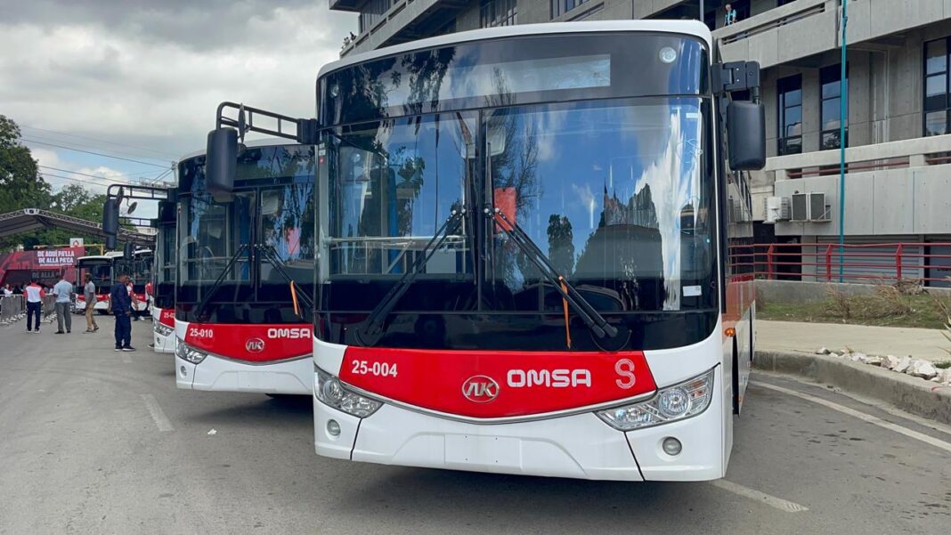 OMSA se integra al Sistema de Transporte de Santiago con 39 autobuses y tarifa única de RD$35