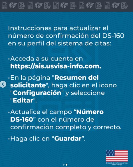Embajada EEUU pide a solicitantes verificar que código de barras de DS-160 coincida con perfil de cita - Noticias de hoy en República Dominicana | De Último Minuto