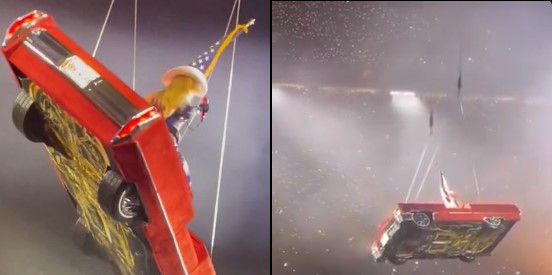 Falla técnica deja a Beyoncé suspendida en el aire en Houston