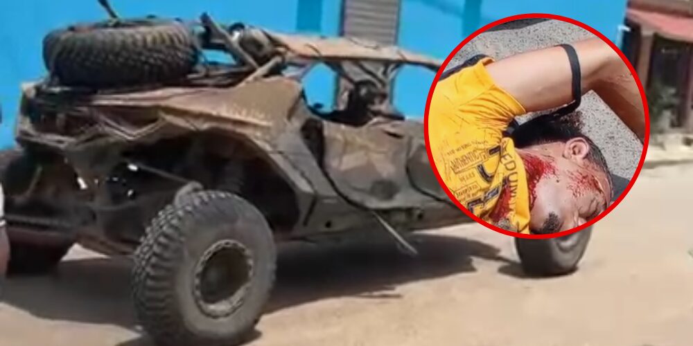 Conductor de Buggy impacta a joven en motocicleta en Bayaguana