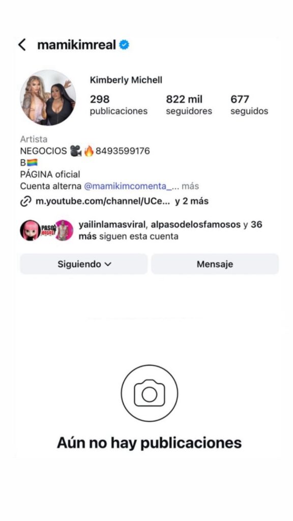 En venganza por humillación a Crucita, tumban cuenta de Instagram a Mami Kim - Noticias de hoy en República Dominicana | De Último Minuto