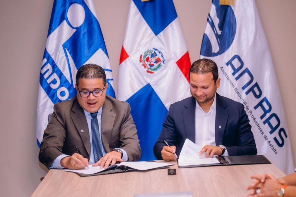 ANPRAS firma acuerdo de colaboración con INDOCAL para fortalecer la calidad en el sector del asfalto - Noticias de hoy en República Dominicana | De Último Minuto