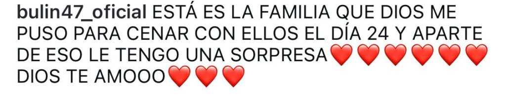 Bulín 47 comparte a la familia que será agraciada con su cena navideña - Noticias de hoy en República Dominicana | De Último Minuto