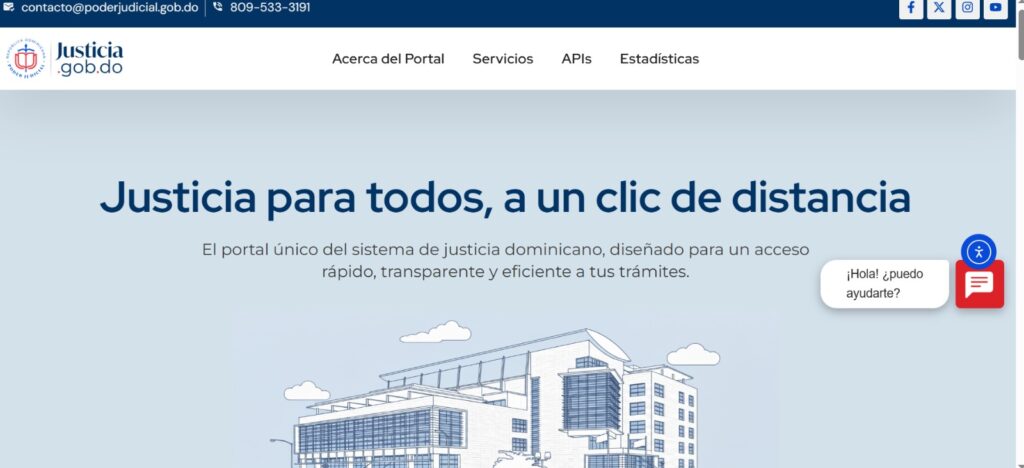 Poder Judicial presenta portal justicia.gob.do como eje de su transformación digital - Noticias de hoy en República Dominicana | De Último Minuto