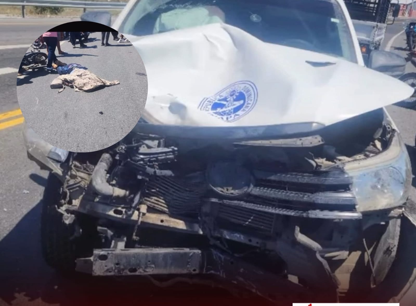 Accidente en la entrada de Azua deja un fallecido y un herido - Noticias de hoy en República Dominicana | De Último Minuto