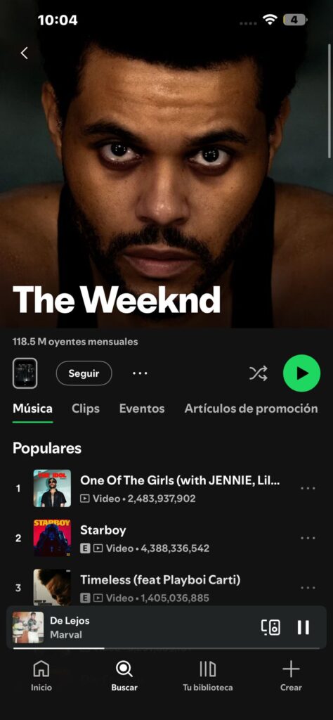 Bad Bunny sube al #2 mundial en oyentes mensuales de Spotify y supera a The Weeknd - Noticias de hoy en República Dominicana | De Último Minuto