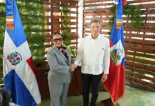 Ministros de relaciones exteriores de Haití y República Dominicana.