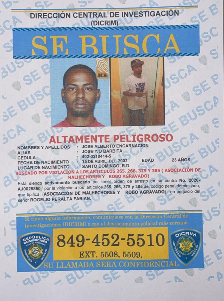 Autoridades de Cotuí publican lista de los más buscados por diversos hechos | 6 | Autoridades de Cotuí publican lista de los más buscados por diversos hechos - Noticias de hoy en República Dominicana | De Último Minuto