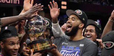 Karl-Anthony Towns celebra llegada de los Knicks a las Finales: “Es un honor hacerlo con el equipo que apoyé toda mi vida” - Noticias de hoy en República Dominicana | De Último Minuto