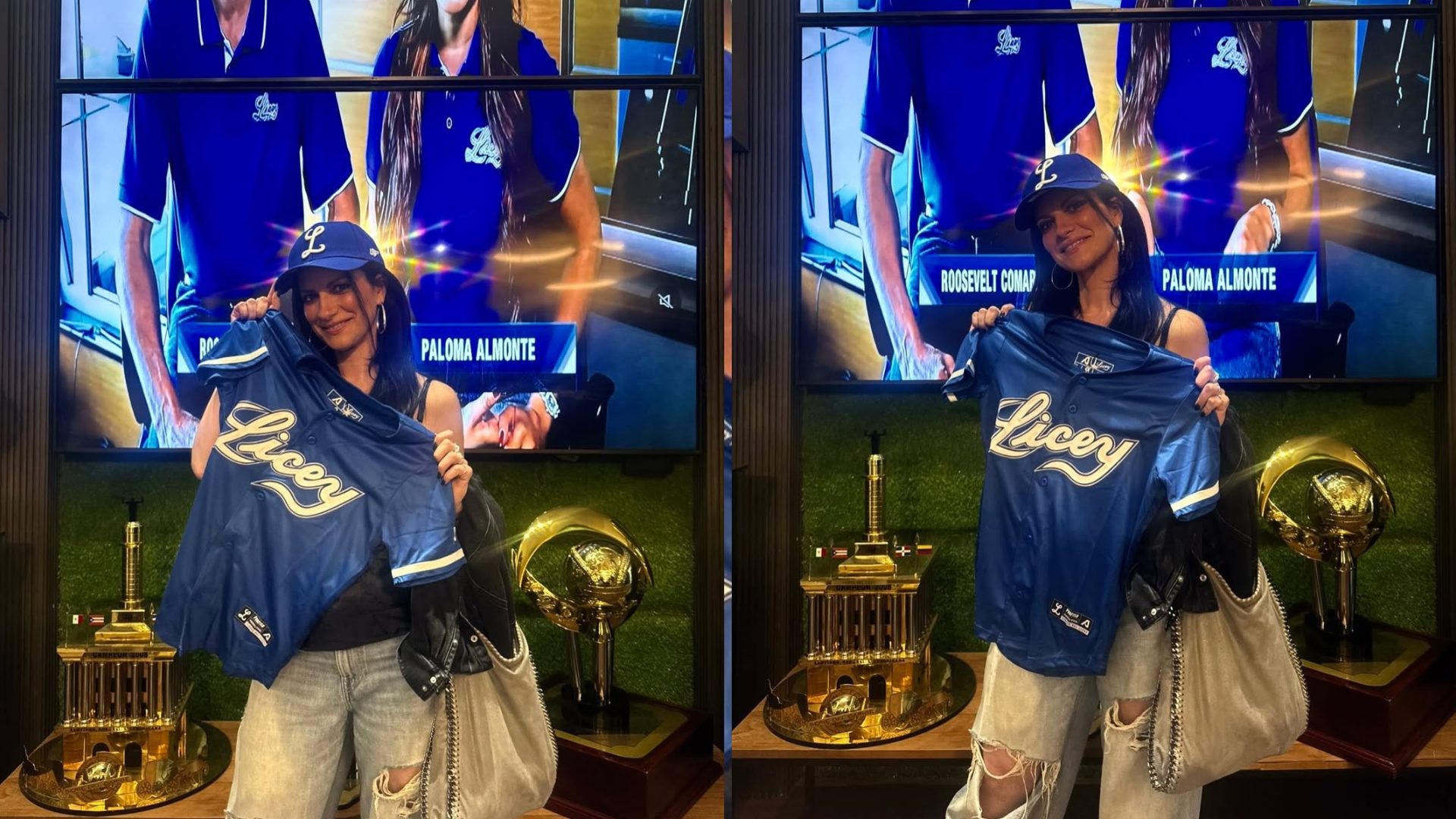 Laura Pausini sorprende con visita a los Tigres del Licey - Noticias de hoy en República Dominicana | De Último Minuto